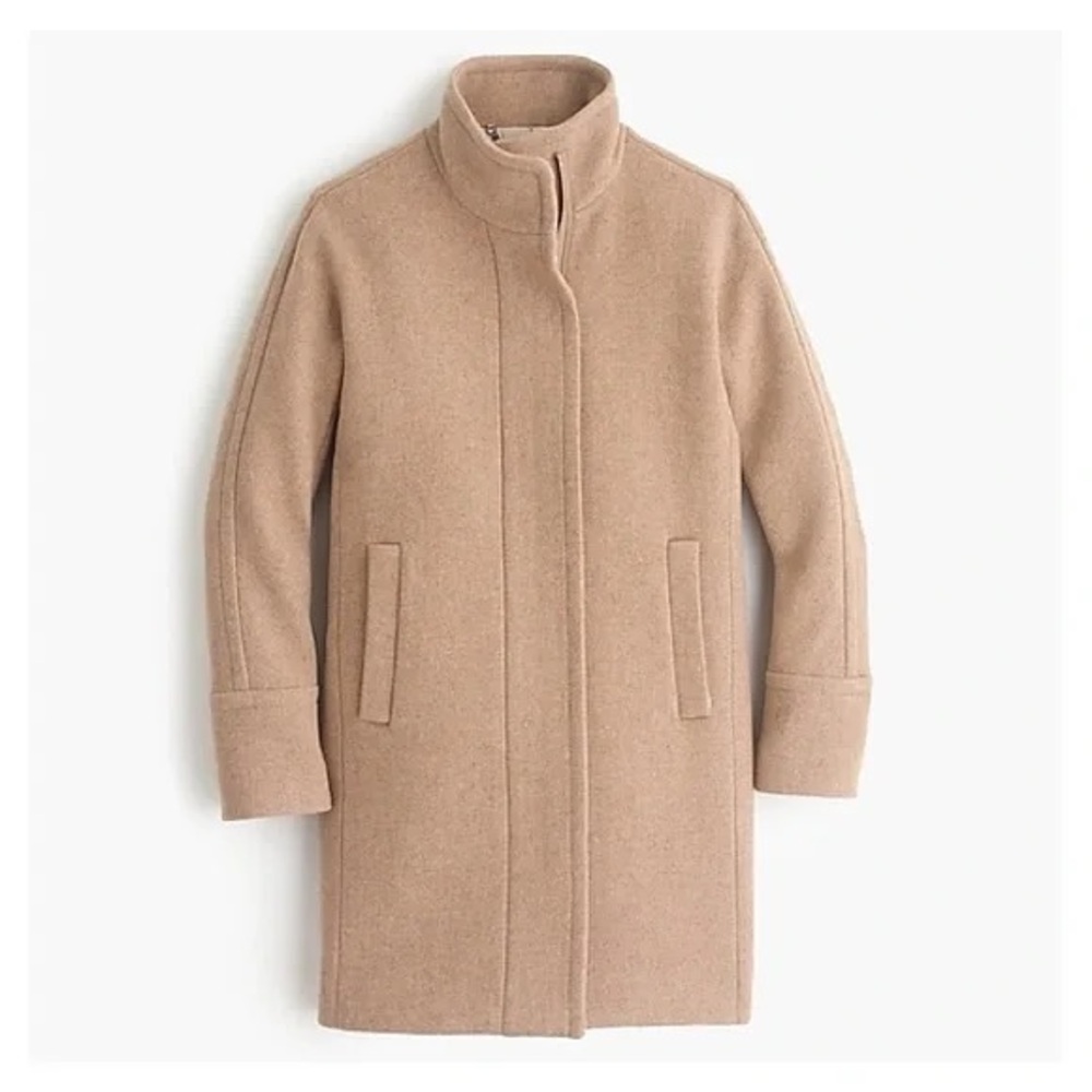 J. Crew Stadium Cloth Cocoon Camel Coat - WOOL! 🔥